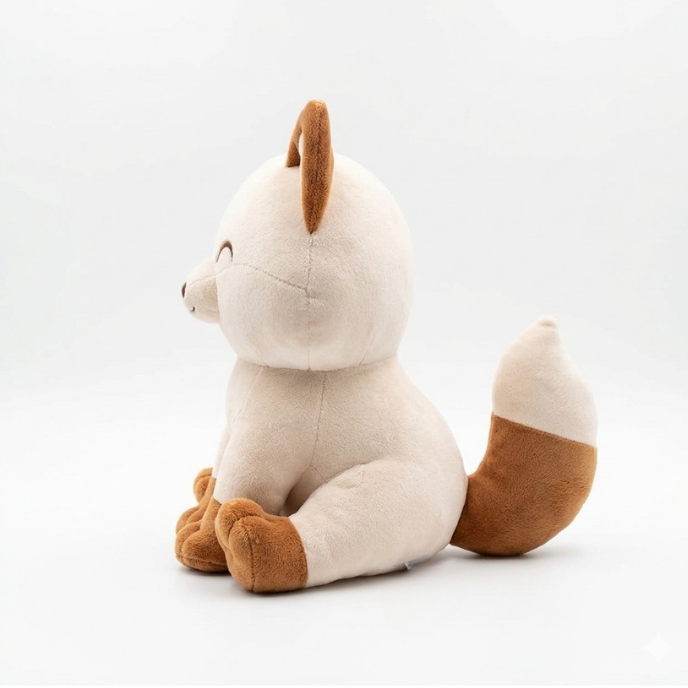Moka — Peluche renard assise 25 cm Puppis Mollis
