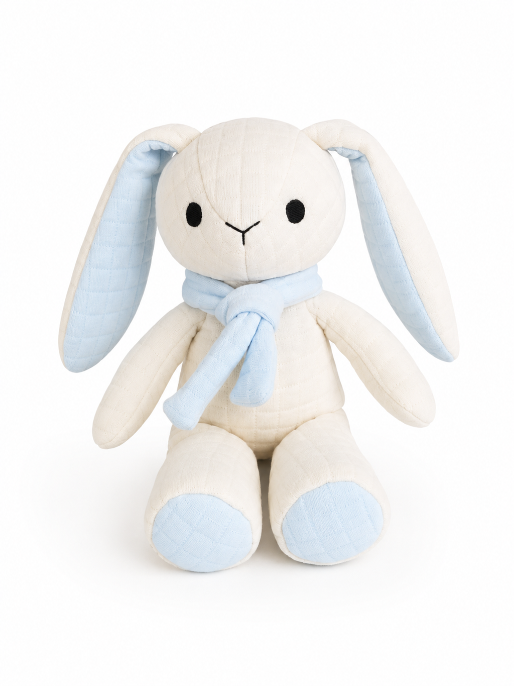 ALBA™ — Peluche Lapin en Coton Matelassé, 25 cm Puppis Mollis