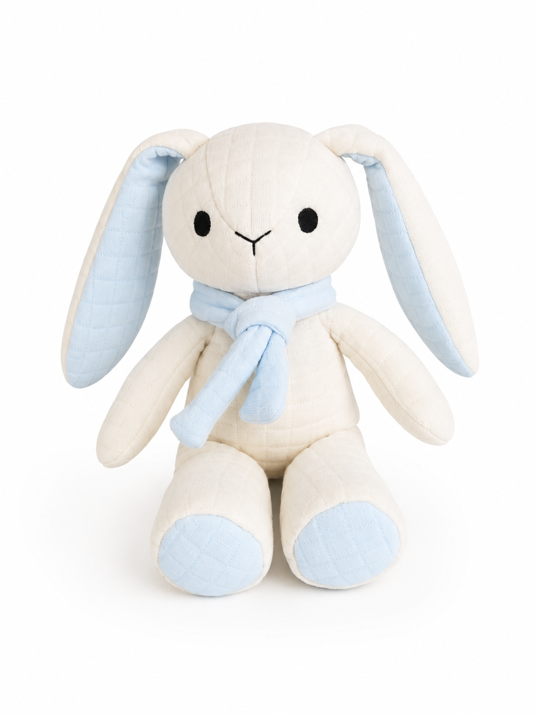 ALBA™ — Peluche Lapin en Coton Matelassé, 25 cm Puppis Mollis